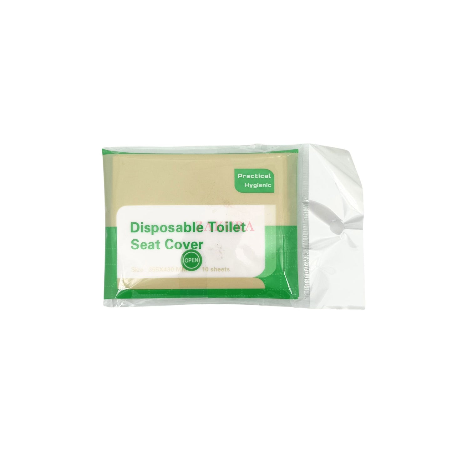 JUJUYACO Disposable Toilet Seat Cover Green – Hygienic travel-friendly toilet seat protection pack of 10 sheets at Zakura Global.