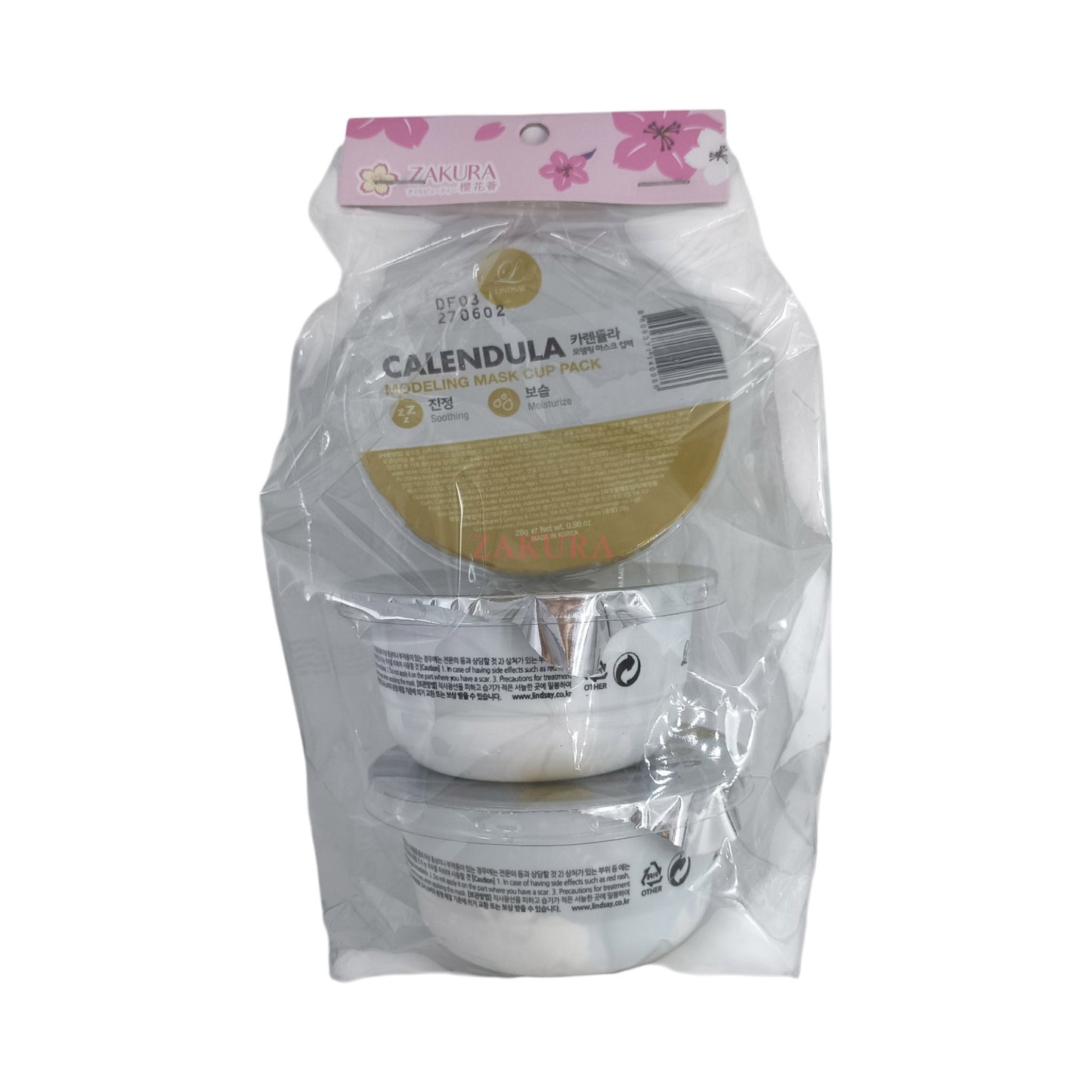 Lindsay Disposable Modeling Mask Cup Pack-Calendula(Trio) 3pcs