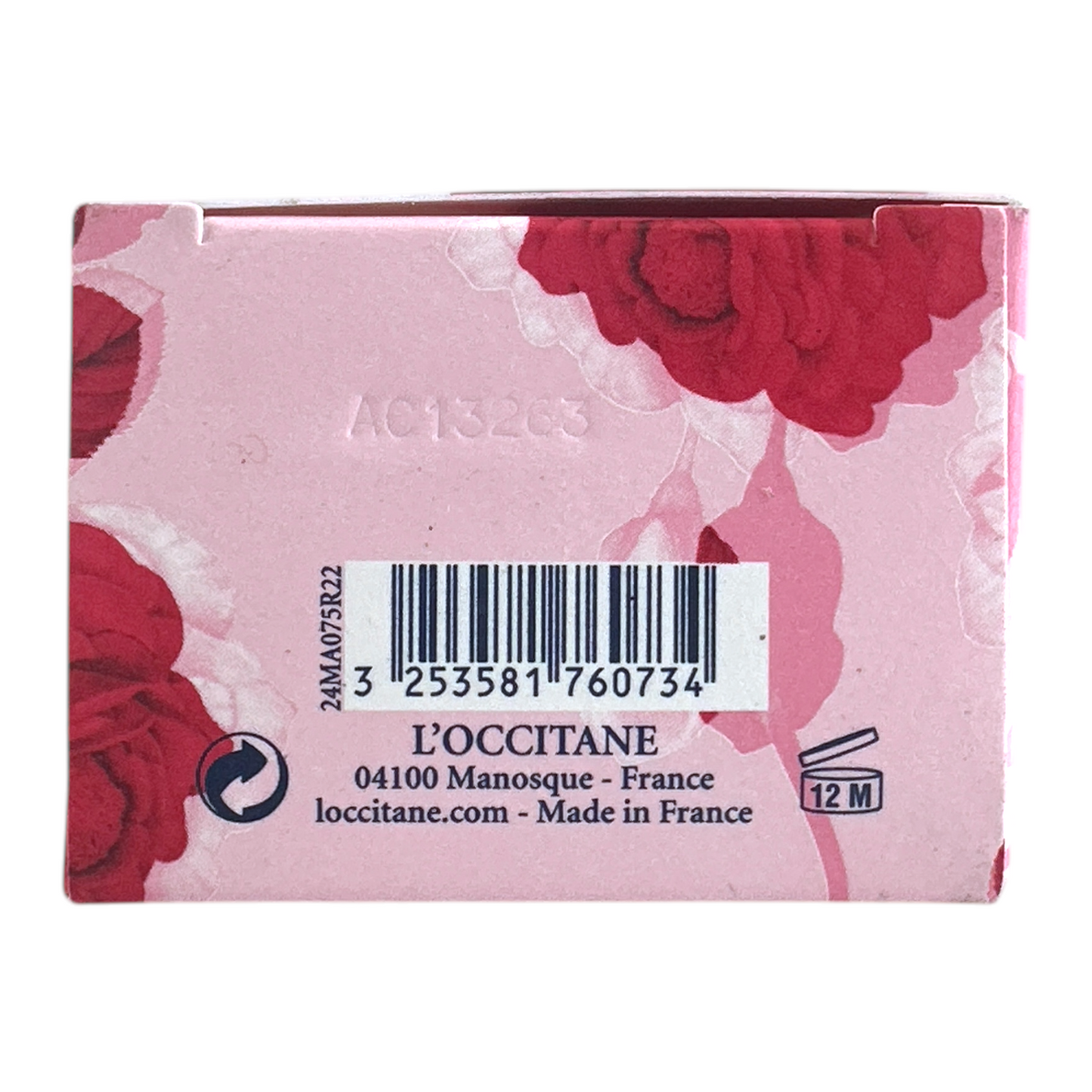 L'Occitane Rose Hand Cream – 75ml tube for nourishing hydration and floral fragrance, available at Zakura Global.