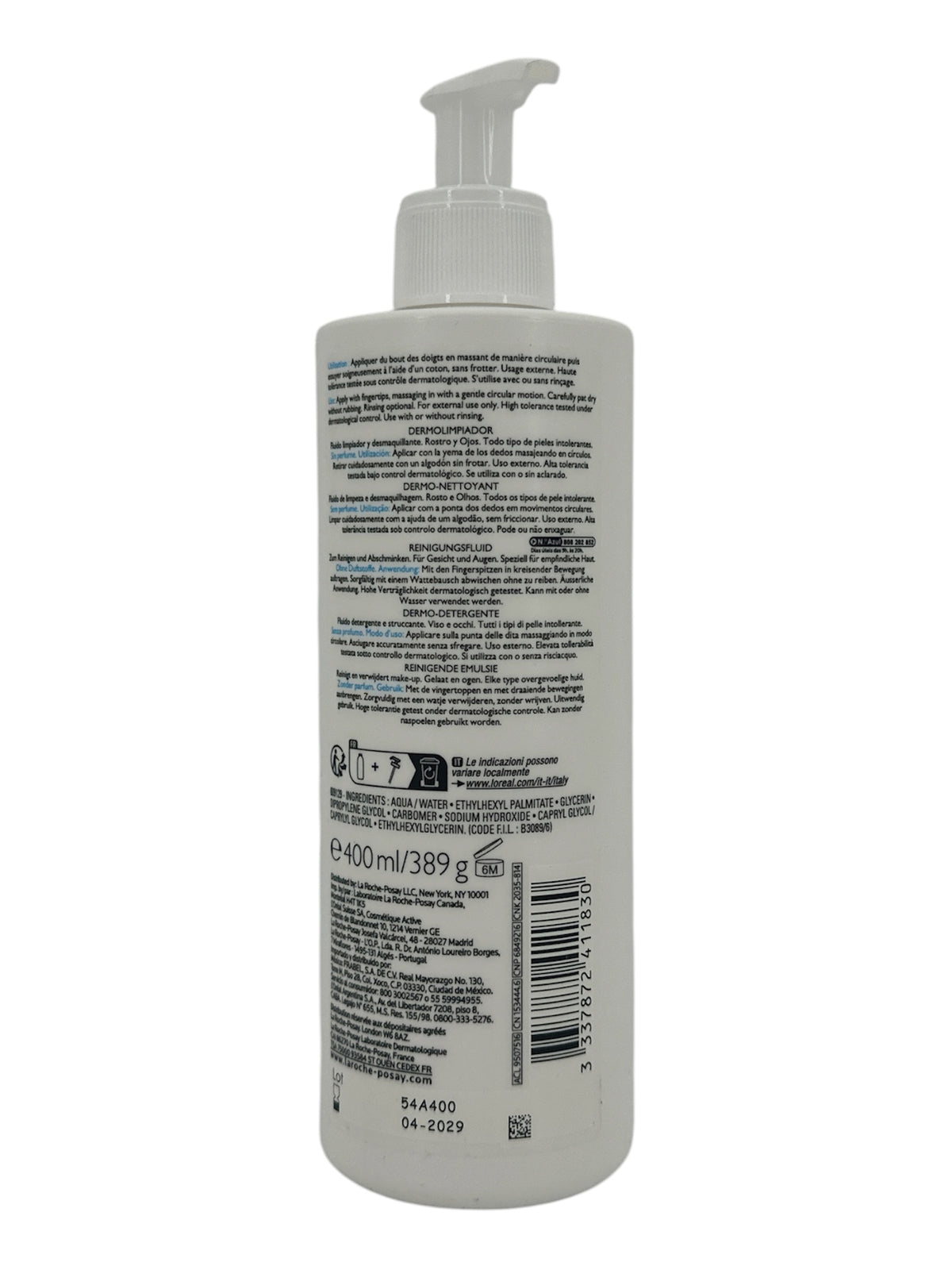 La Roche Posay Toleriane Dermo Cleanser 400ml