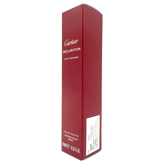 Cartier Declaration Haute Fraicheur EDT Spray – 10ml miniature woody spicy fragrance with citrus and cedar, available at Zakura Global.
