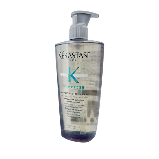 Kerastase Symbiose Anti-Dandruff Shampoo – sulfate-free purifying shampoo for oily and sensitive scalps, available at Zakura Global.