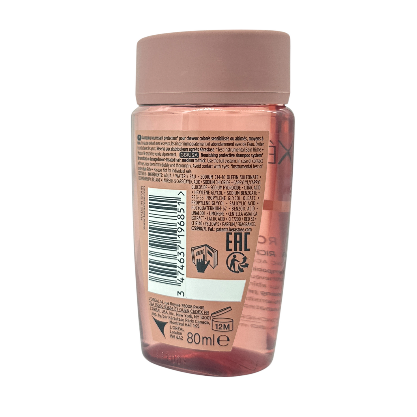 Kerastase Chroma Absolu Shampoo Mini – sulfate-free shampoo for colored and sensitized hair, available at Zakura Global.