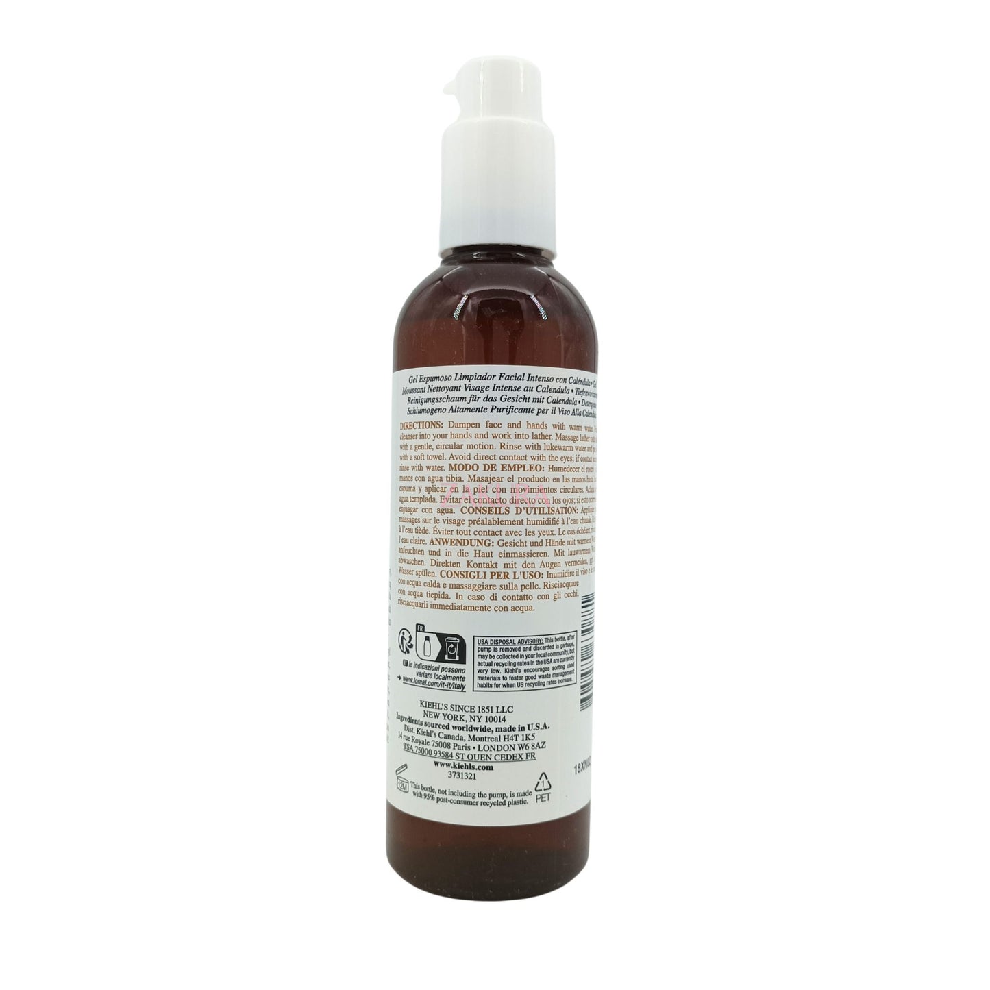 Kiehl's Calendula Deep Cleansing Foaming Face Wash (30ml/ 230ml) 230ml