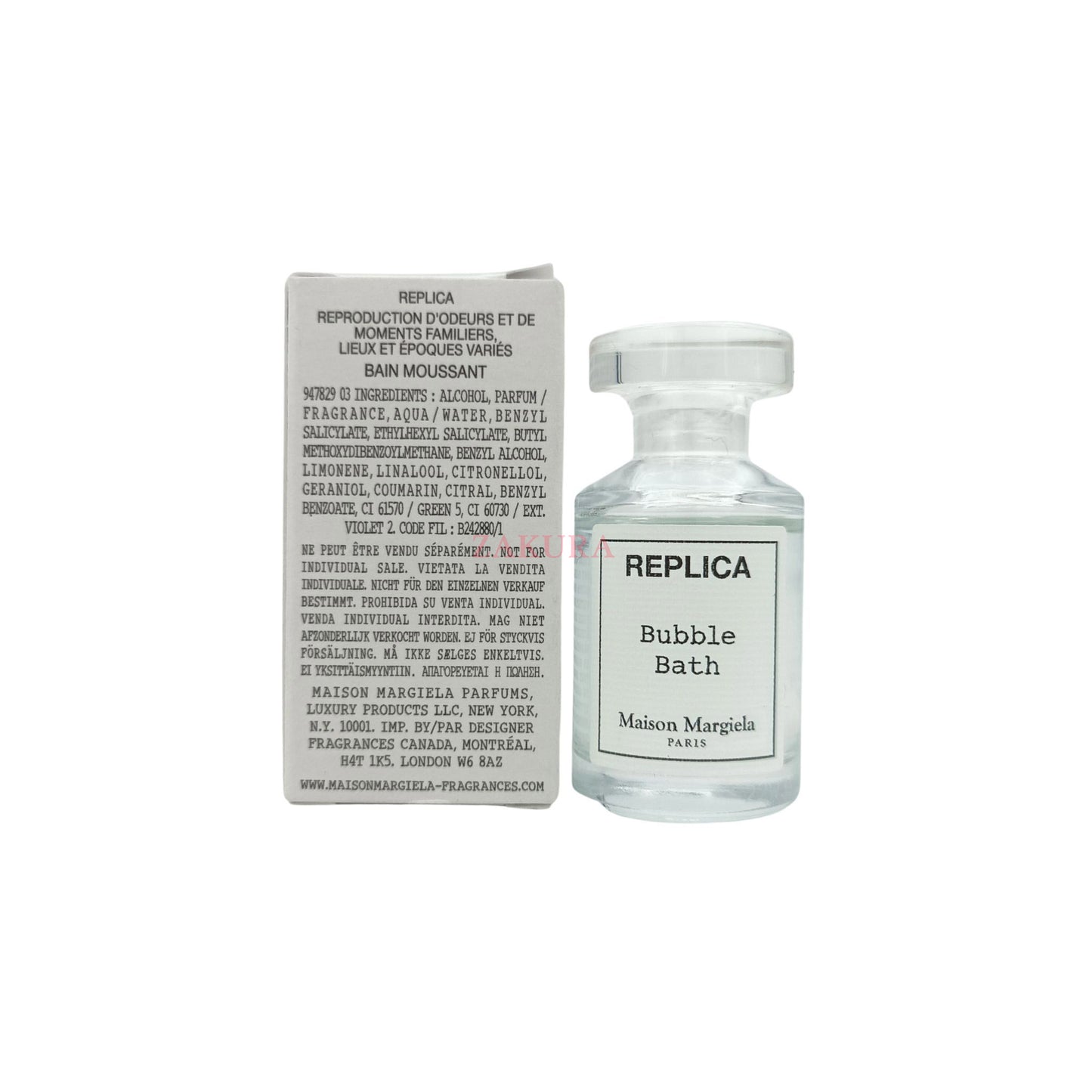 Maison Margiela Replica Bubble Bath Eau De Toilette Spray (Miniature) 7ml