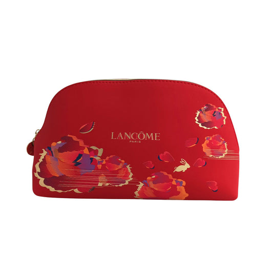 Lancome Cosmetic Bag (Red) - Flower and Rabbit 1pc