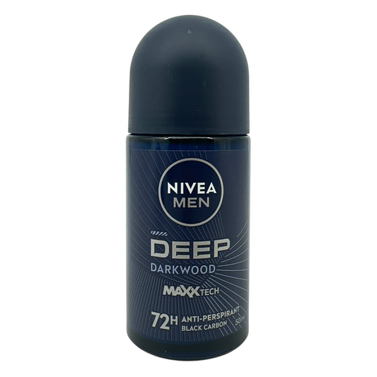 Nivea Men Deep Darkwood Black Carbon Roll On 50ml