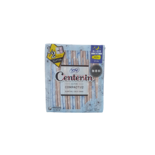 Unicharm Sofy Center-In Compact Night 30.5cm No Fragrance 12pcs