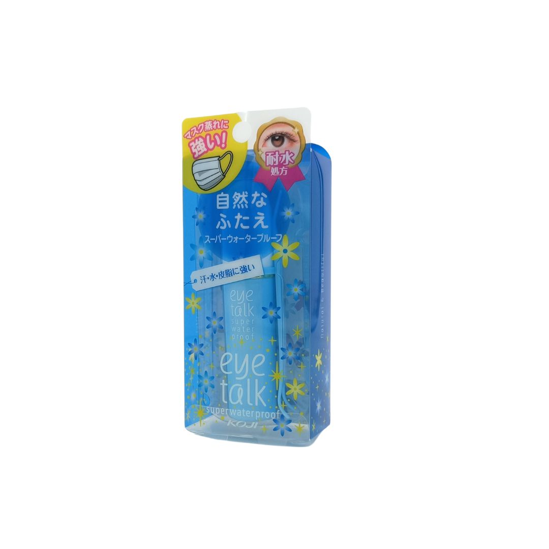 KOJI Eyetalk Super Waterproof – 1pc double eyelid glue with waterproof formula and precision applicator, available at Zakura Global.