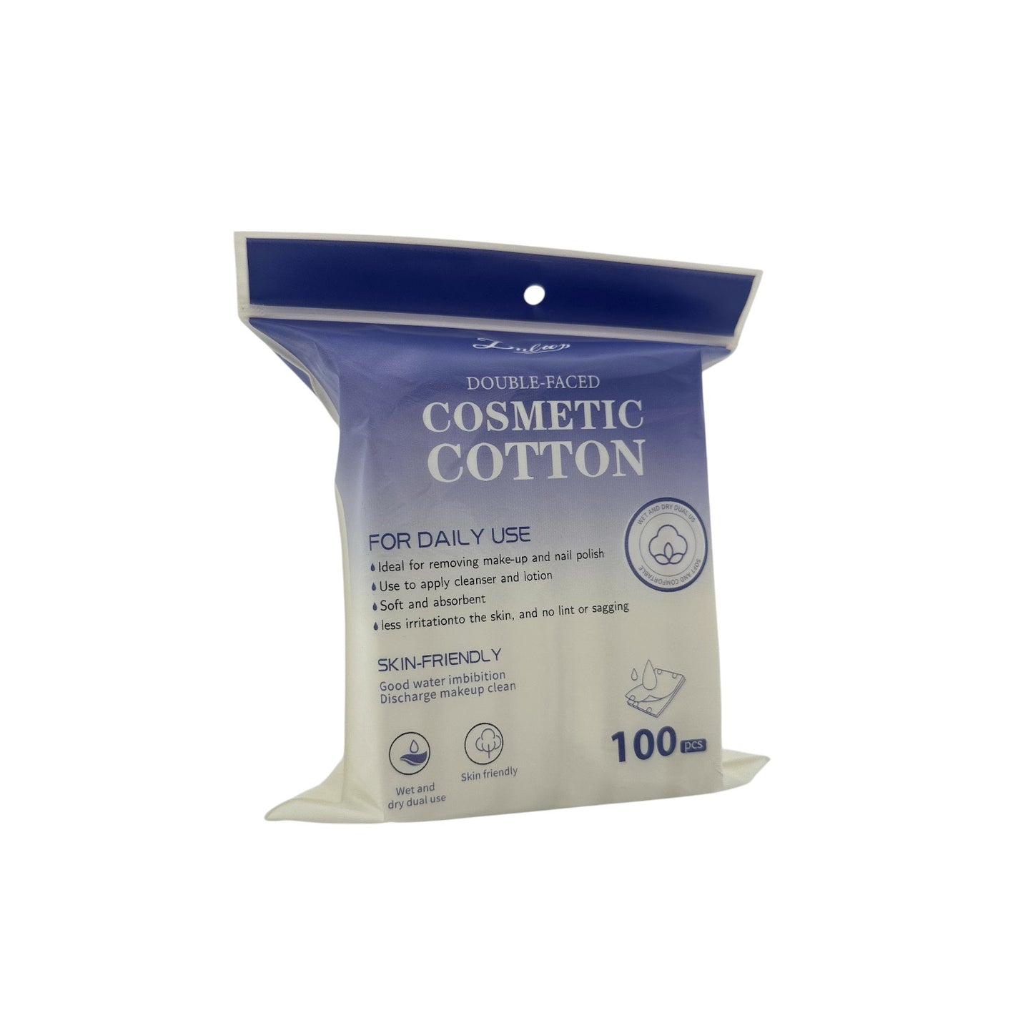 Lmltop Square Double-Faced Cosmetic Cotton 100pcs
