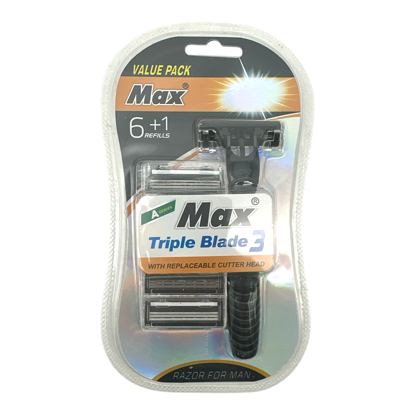 Max Men Razor + 6 Refills 1set