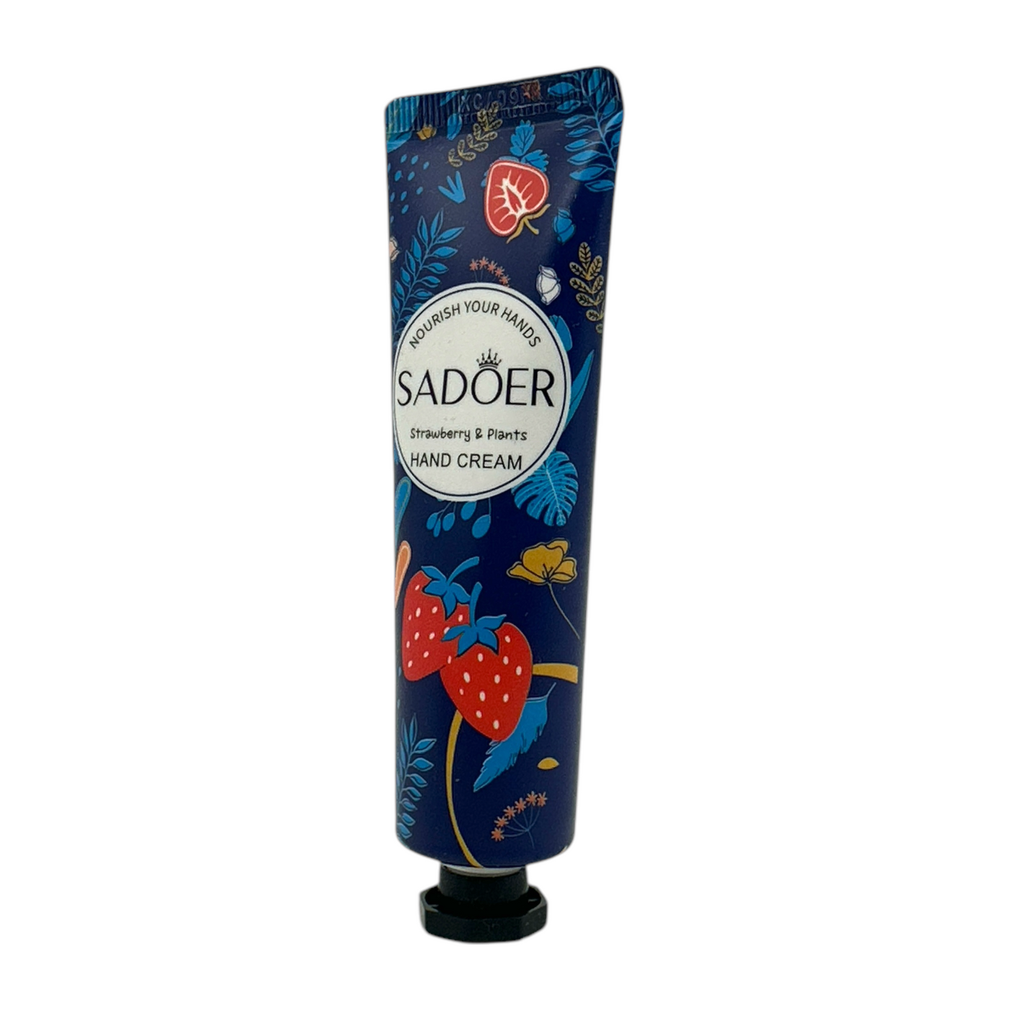 SADOER Hand Cream Strawberry & Plants 30g – Fruity Moisturizing Hand Lotion by Zakura Global