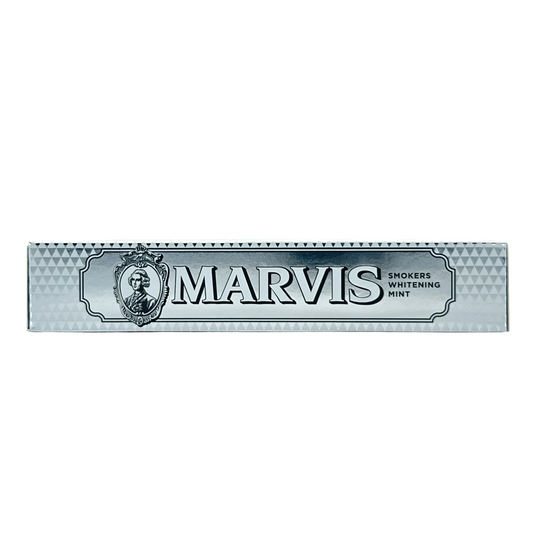 Marvis Smokers Whitening Toothpaste – mint-flavored whitening toothpaste for smokers, 85ml tube, available at Zakura Global.