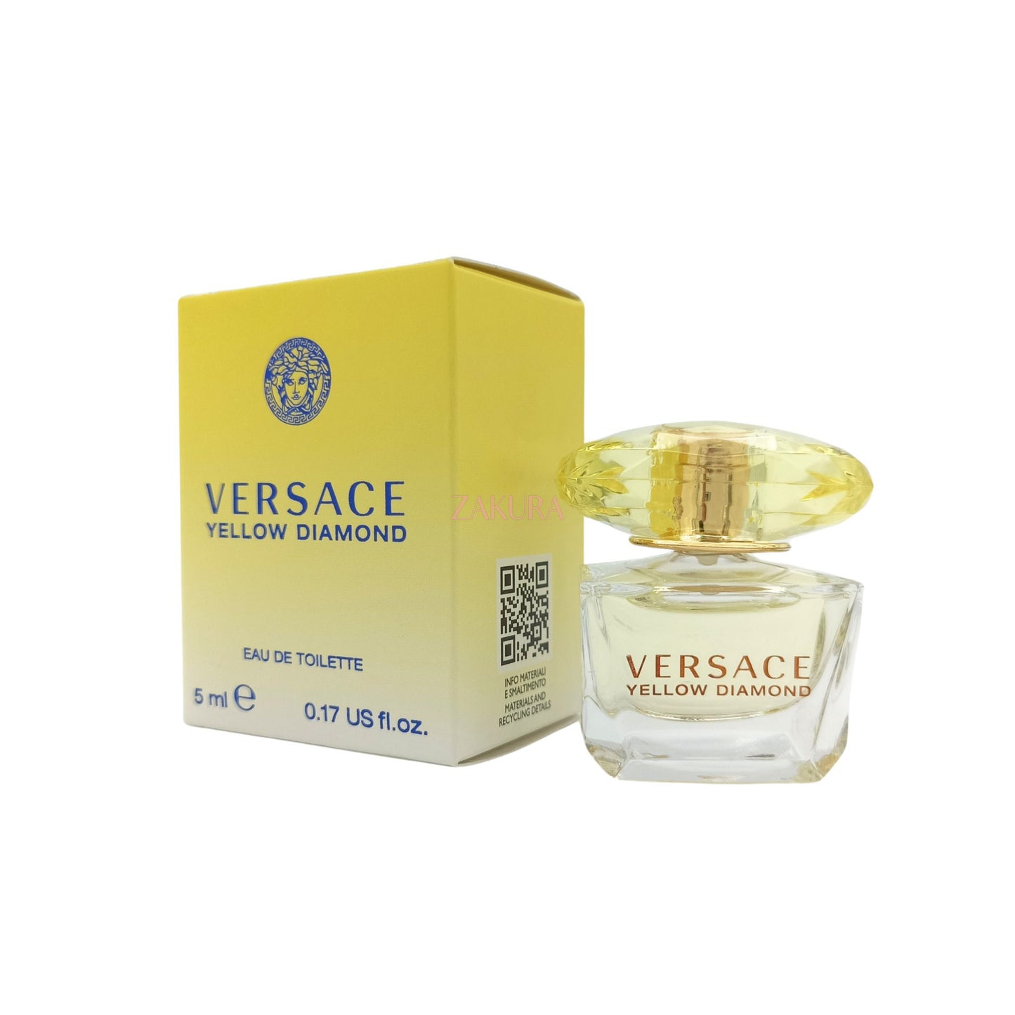 Versace Yellow Diamond Eau De Toilette Spray (Miniature) 5ml