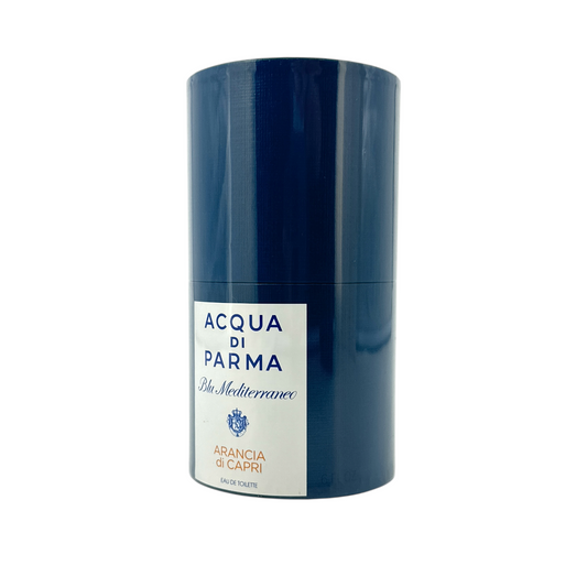 Acqua Di Parma Arancia Di Capri – citrus musk fragrance in iconic blue bottle, available at Zakura Global.