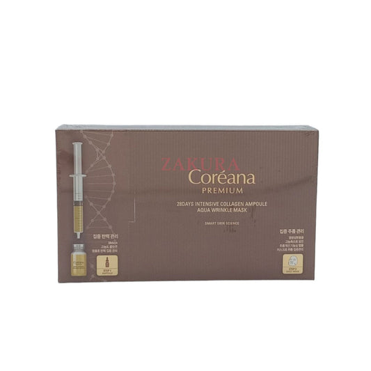 Coreana Premium 28 Days Inten Collagen Aqua Wrinkle Mask 2ml+25mlx10pcs