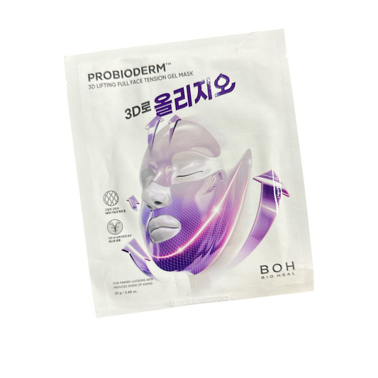 BOH Probioderm 3D Lift Tension Gel Mask Oligio Edition 1pc – lifting hydrogel mask with peptides and PDRN, available at Zakura Global.