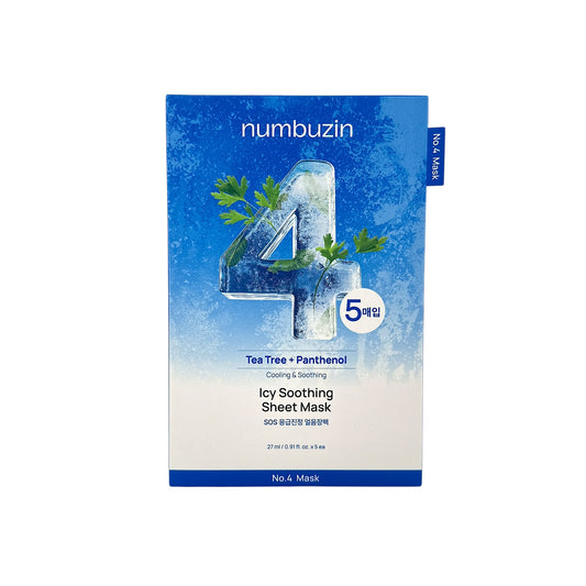 Numbuzin No.4 Icy Soothing Mask 5pcs