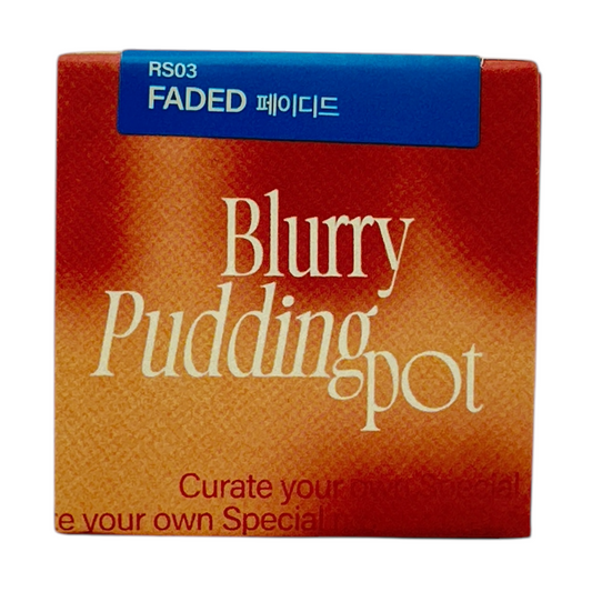Lip & Cheek Blurry Pudding Pot – Faded 5g in muted rose shade with creamy texture, available at Zakura Global.