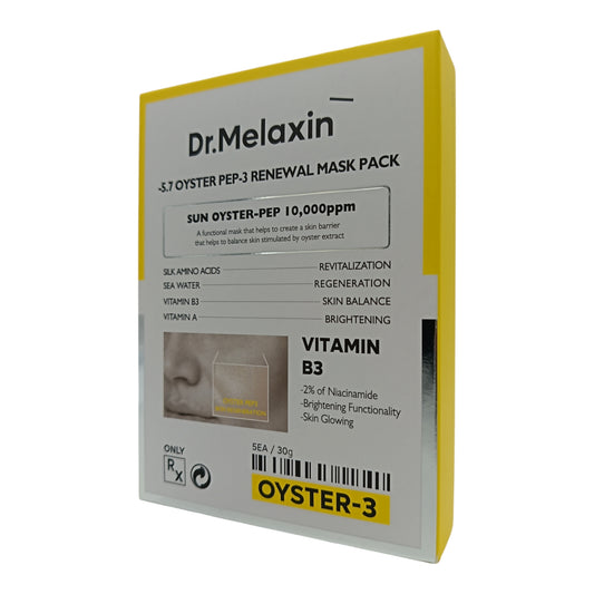 Dr. Melaxin Olyster Pep-3 Renewal Mask Pack 5pcs