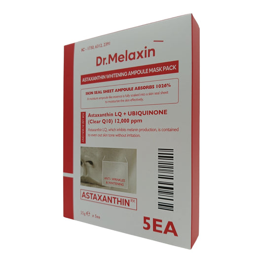 Dr. Melaxin Astaxanthin Whitening Ampoule Mask Pack 5pcs