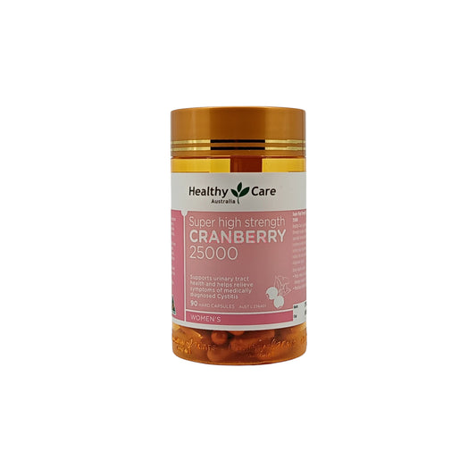 Healthy Care Cranberry 25000mg 90 Capsules – high-strength supplement for urinary tract and bladder health