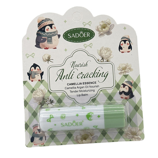 SADOER Camellia & Argan Oil Nourishing Lip Balm (Penguin 3.4g