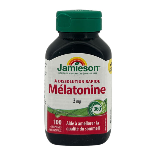 Jamieson Melatonin 3 mg Fast Dissolving 100caps