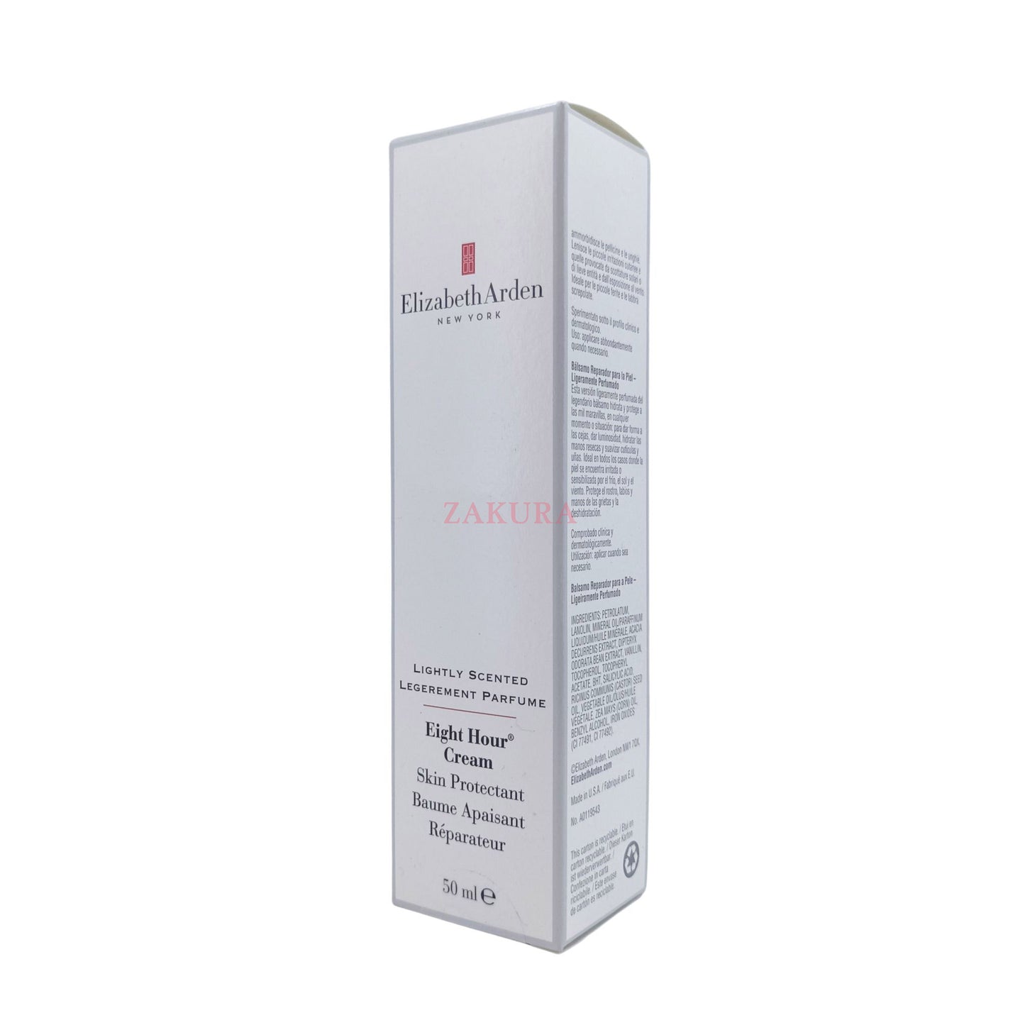 Elizabeth Arden Eight Hour Cream Skin Protectant 50ml (Fragrance Free/ The Original) Fragrance Free