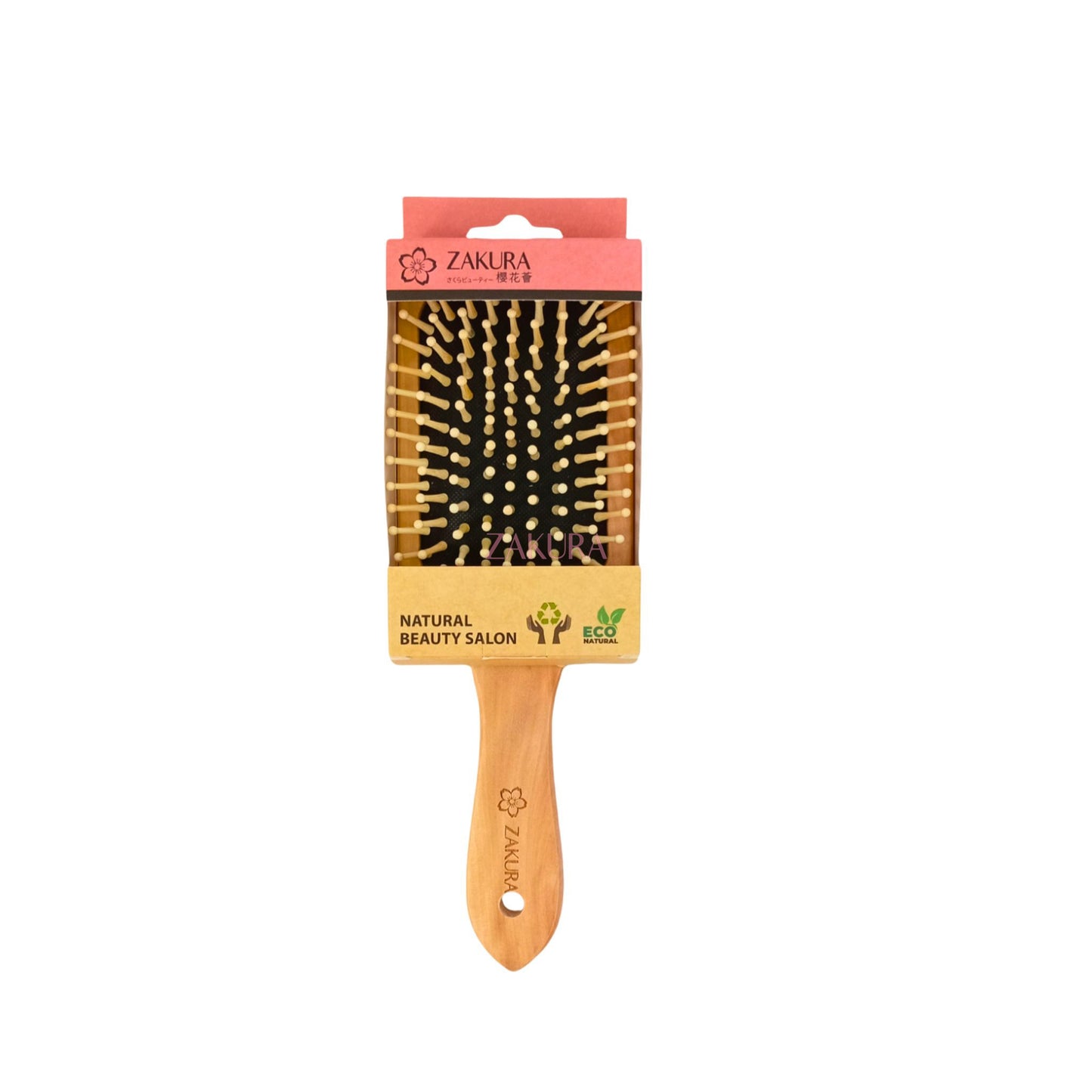 Zakura Wooden Paddle Brush 1pc (Small/Large) Large