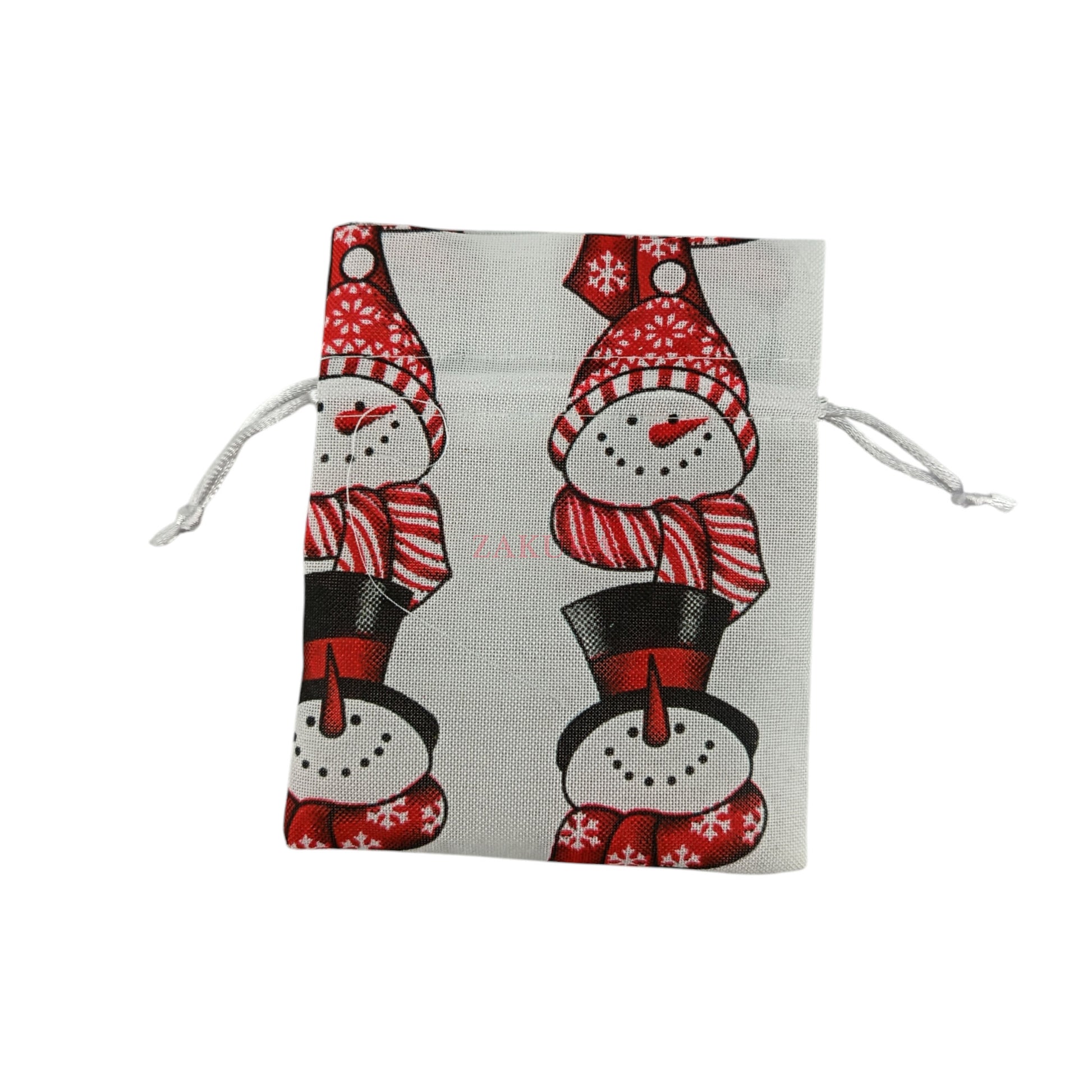 Zakura Pull string pouch Christmas (small 10*12cm) 1pc