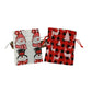 Zakura Pull string pouch Christmas (small 10*12cm) 1pc