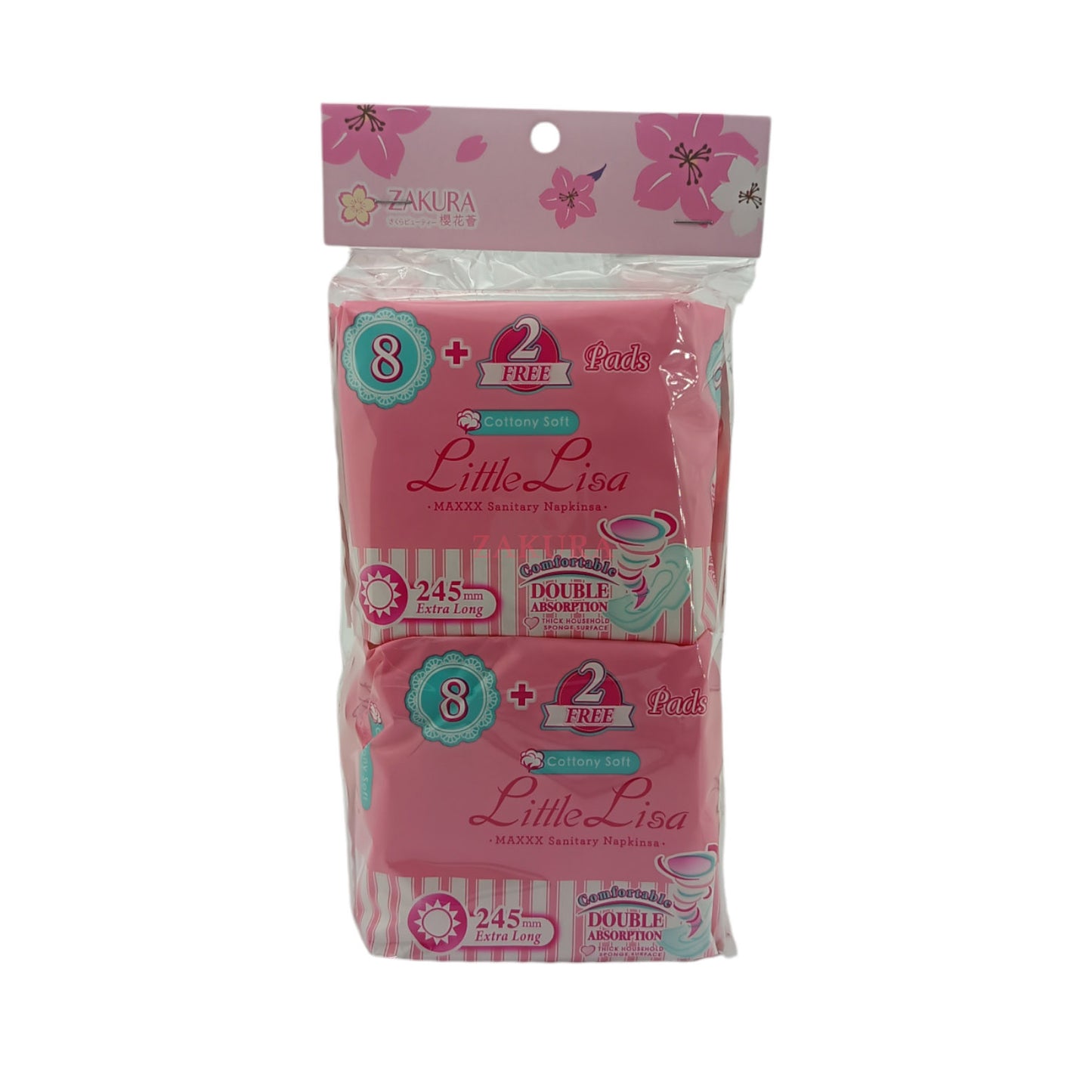 Little Lisa Sanitary Napkins (Day) 24.5cm (Twin Pack) 2pcs