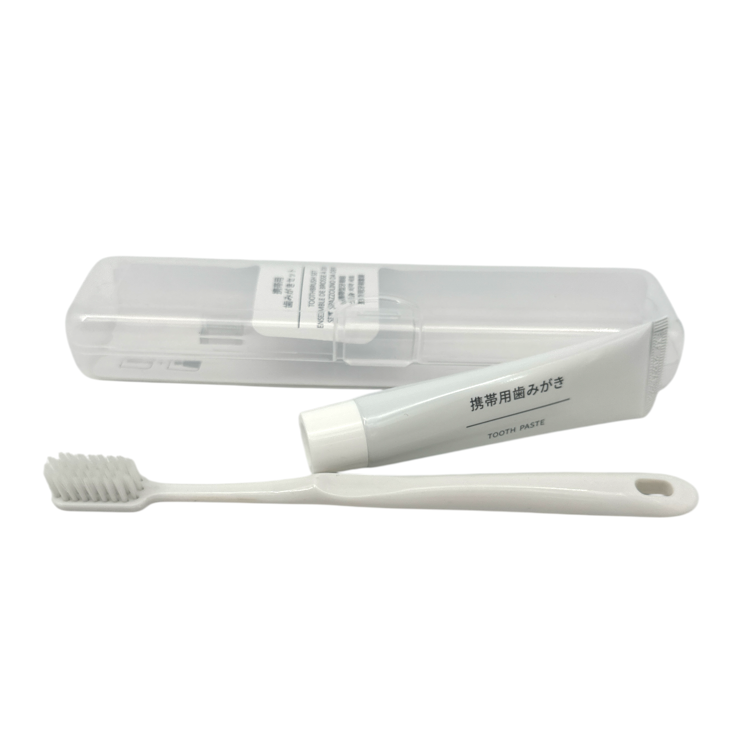 General Japanese style portable toothbrush &toothpaste set 1pc