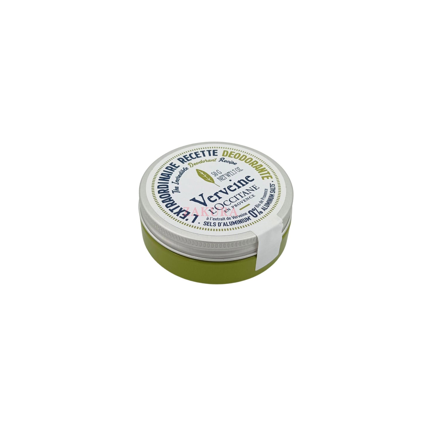 L'Occitane Verveine (Verbena) Deodorant - 0% Aluminum Salts 50g