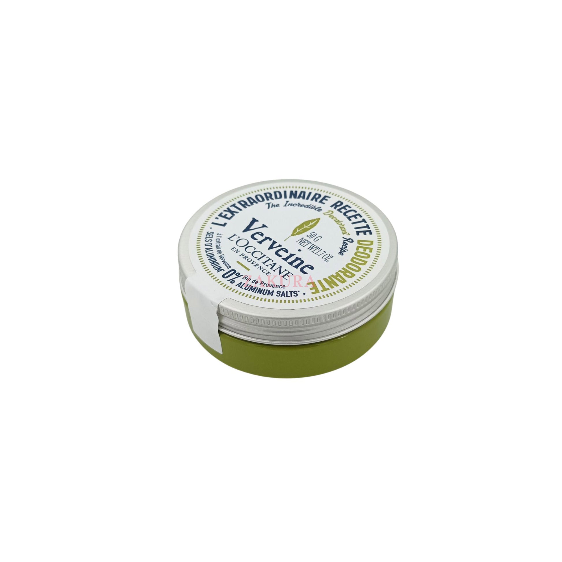 L'Occitane Verveine (Verbena) Deodorant - 0% Aluminum Salts 50g