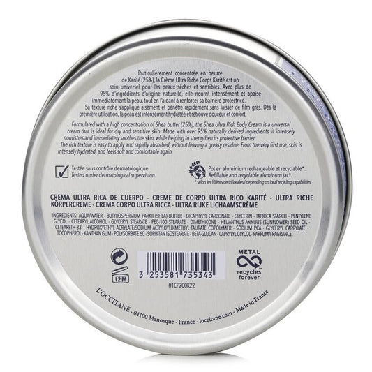 L'Occitane Shea Butter Ultra Rich Body Cream 200ml