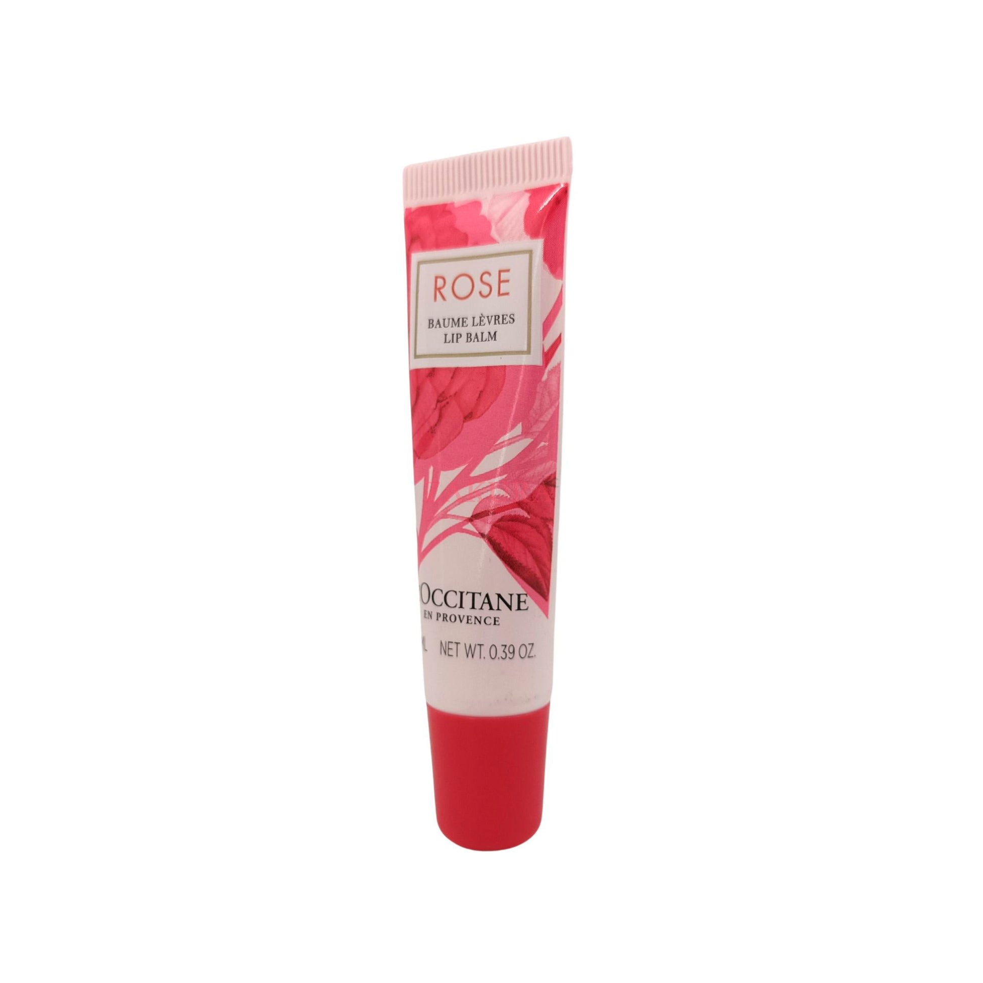 L'Occitane Rose Lip Balm – 12ml tube with floral hydration and soft tint, available at Zakura Global for nourishing and fragrant lip care.
