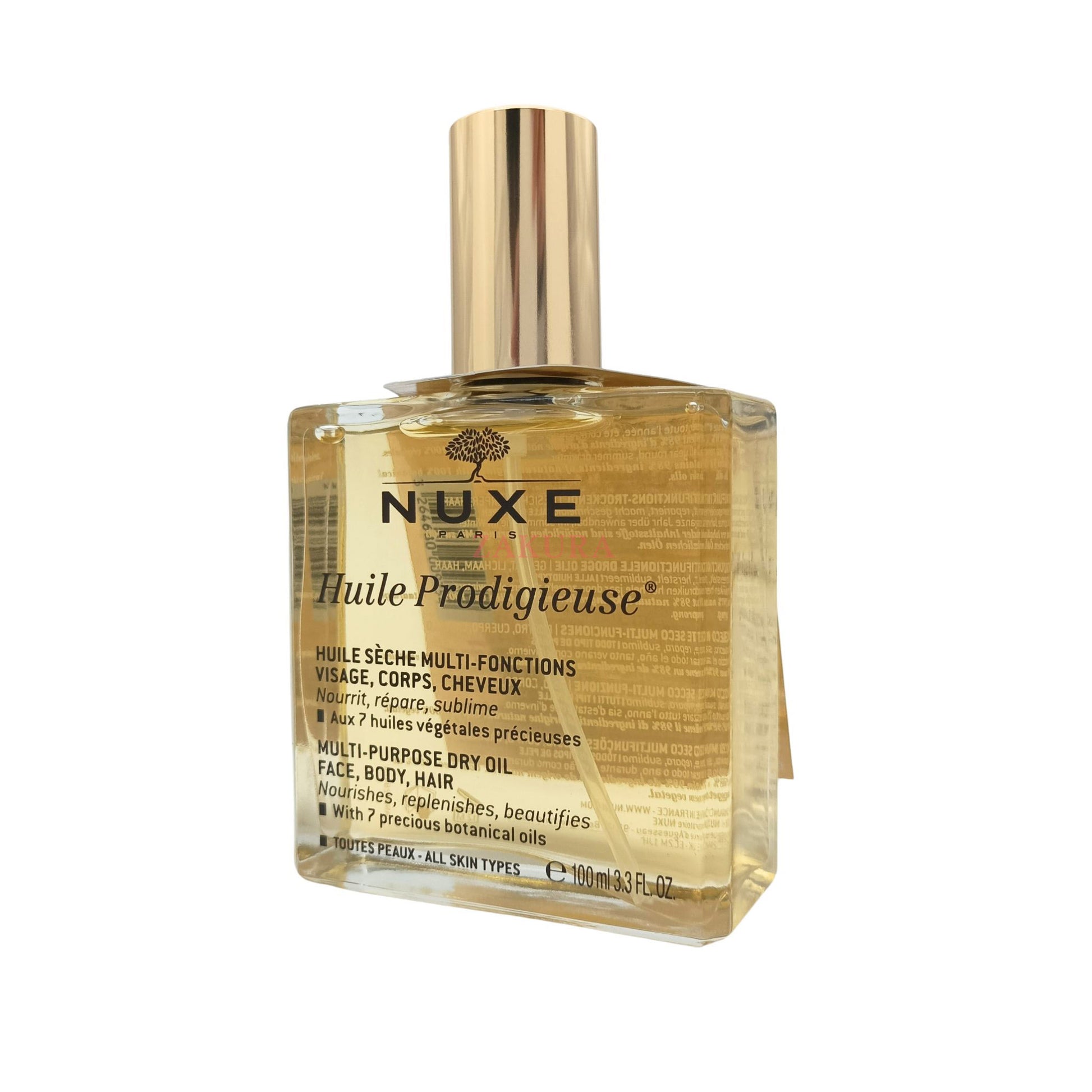 Nuxe Huile Prodigieuse Multi Usage Dry Oil/ Shimmering Dry Oil/ Florale Multi-Purpose Dry Oil/ Neroli Multi-Purpose Dry Oil 100ml Multi Usage Dry Oil