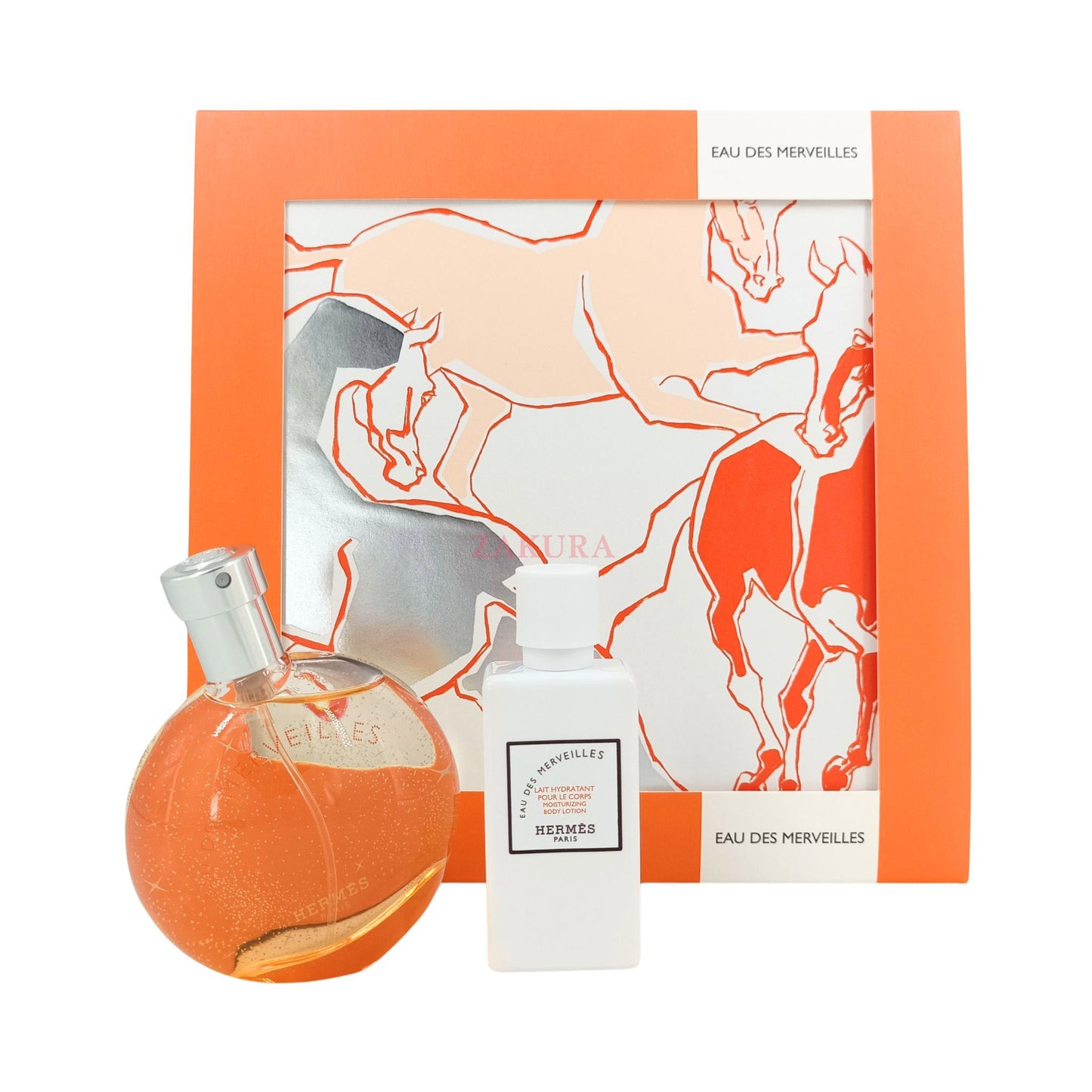 Hermes Eau Des Merveilles Eau De Toilette Set 50+40ml