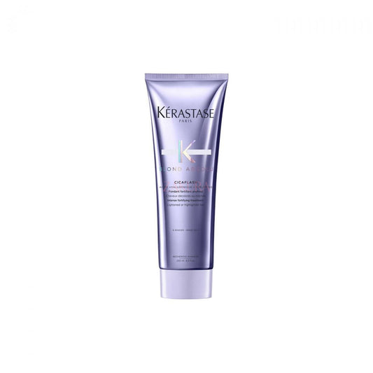 Kerastase Blond Absolu Cicaflash Treatment – 250ml hybrid conditioner-mask with hyaluronic acid and edelweiss for blonde hair, available at Zakura Global.
