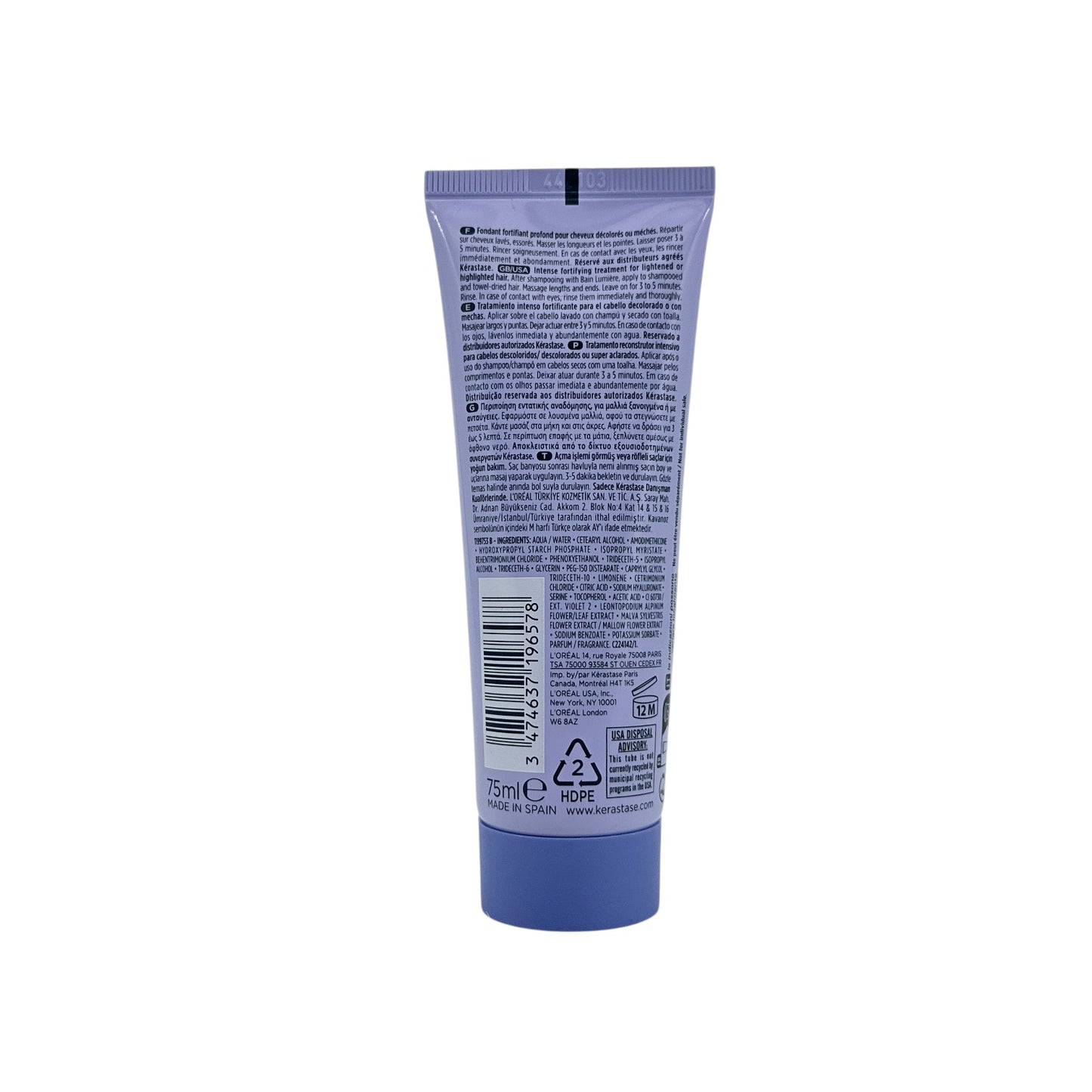 Kerastase Blond Absolu Cica Intense Fortifying Treatment 75ml – Repairing and hydrating care for blonde hair from Zakura Global.