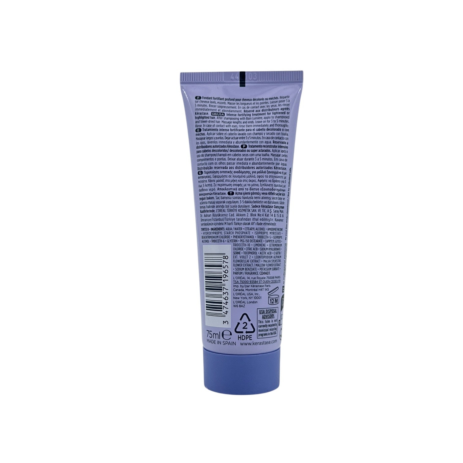 Kerastase Blond Absolu Cica Intense Fortifying Treatment 75ml – Repairing and hydrating care for blonde hair from Zakura Global.