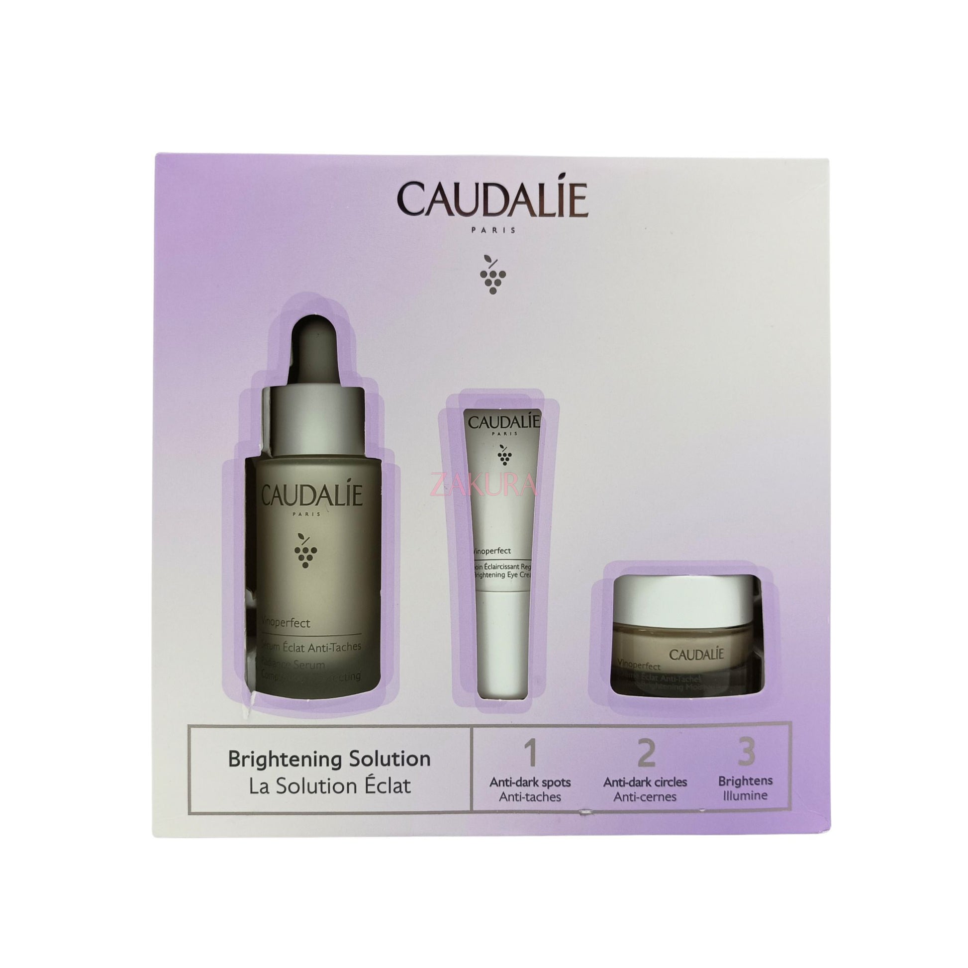 Caudalie Vinoperfect Brightening Dark Spot Serum Set 3pcs