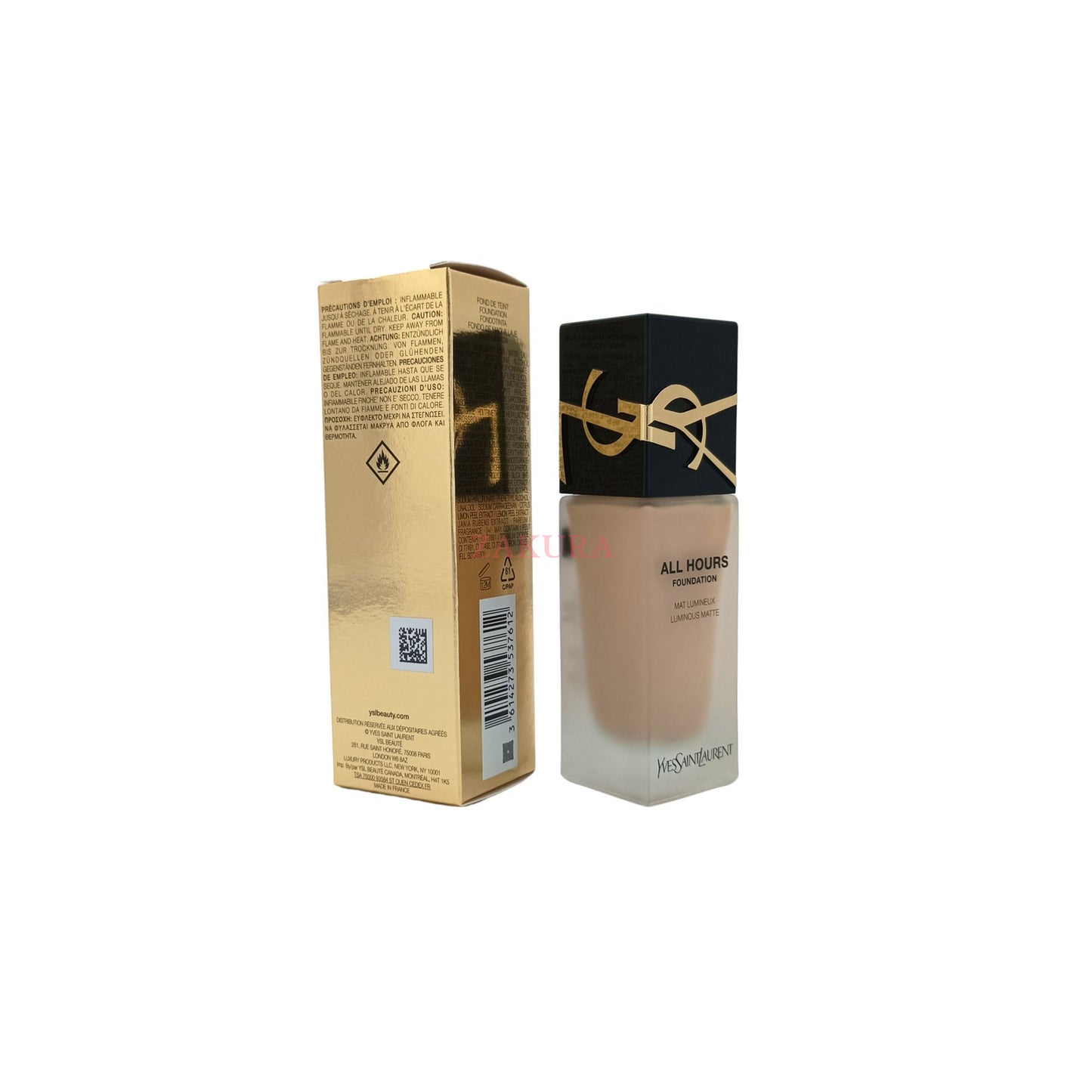 Yves Saint Laurent All Hours Foundation 25ml (LC1/LN4/LN1) LN4