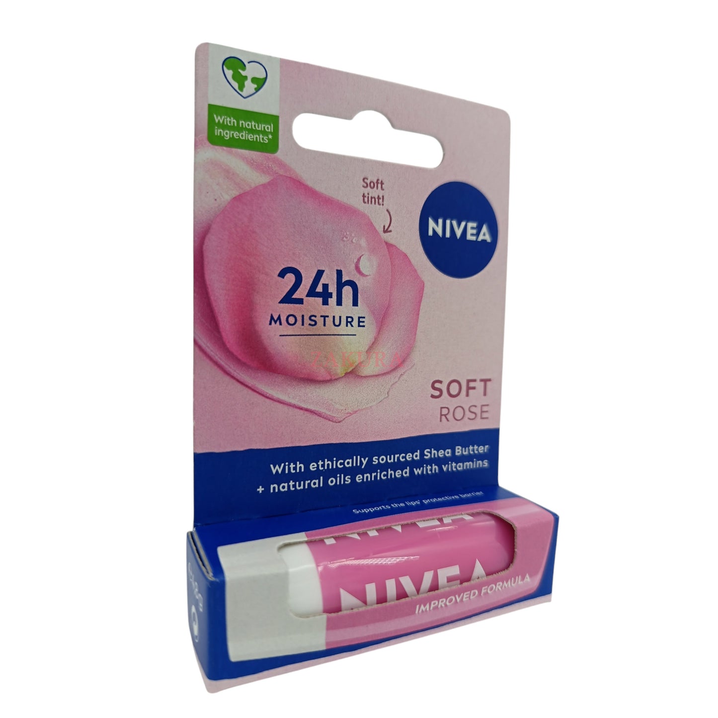 Nivea Soft Rose Lip Balm 24 Moisture 4.8g