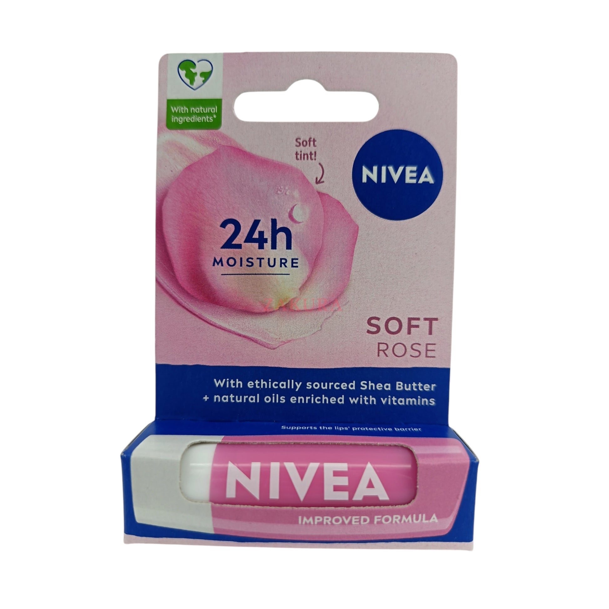 Nivea Soft Rose Lip Balm 24 Moisture 4.8g