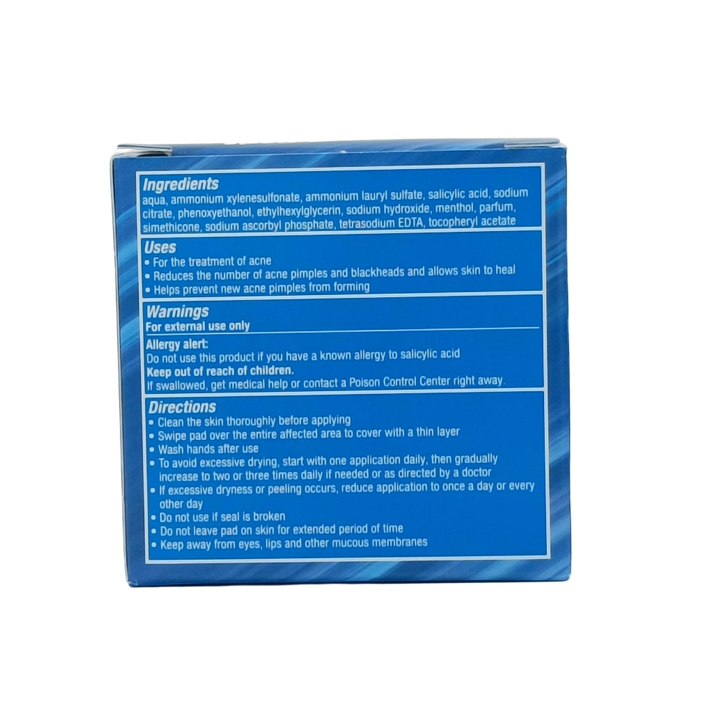 Stridex Salicylic Acid Pads 55pads (Acid 2% Maximum/Acid 0.5% Sensitive/Acid 1% Essential) Acid 1% Essential