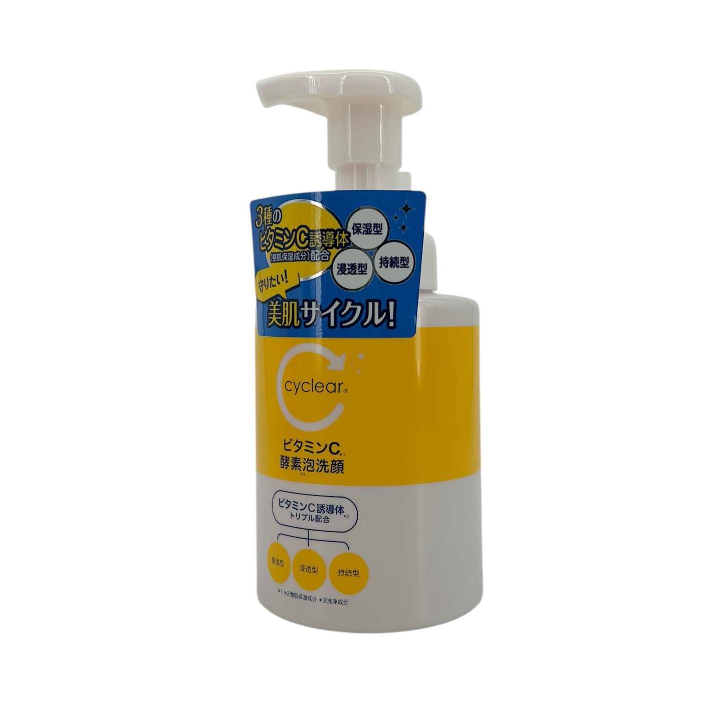 Kumano Cyclear Vitamin C Enzyme Foam Facial Wash 300ml