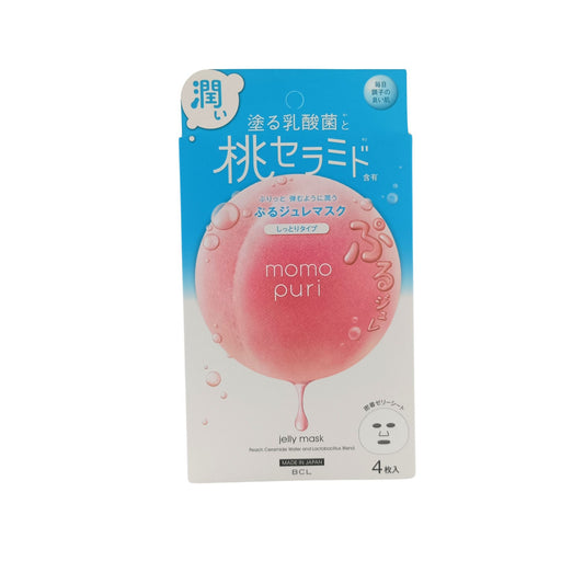 BCL Momopuri Jelly Mask/Jelly Mask Cool/Milk Jelly Mask/Milky Serum Mask 4pcs Jelly Mask